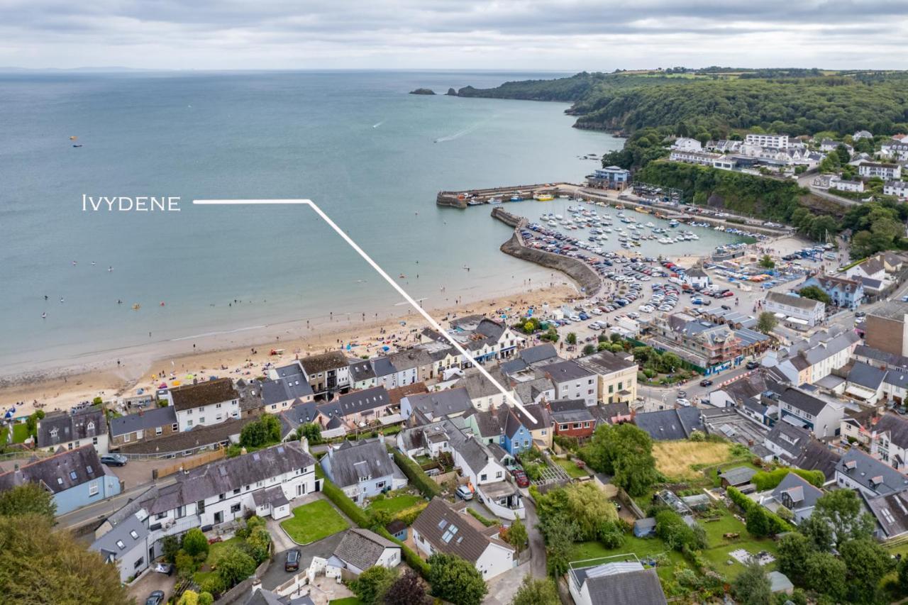 Ivydene - Beautiful Cottage, Stone Throw From Beach, Wonderful Sea Views Saundersfoot Extérieur photo